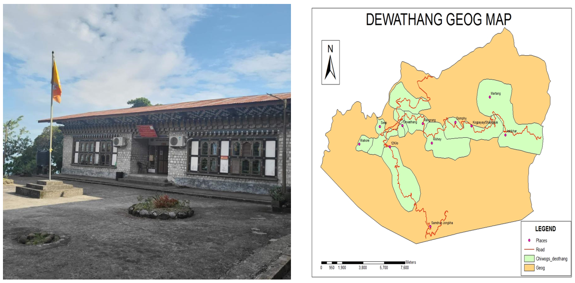 Dewathang Map